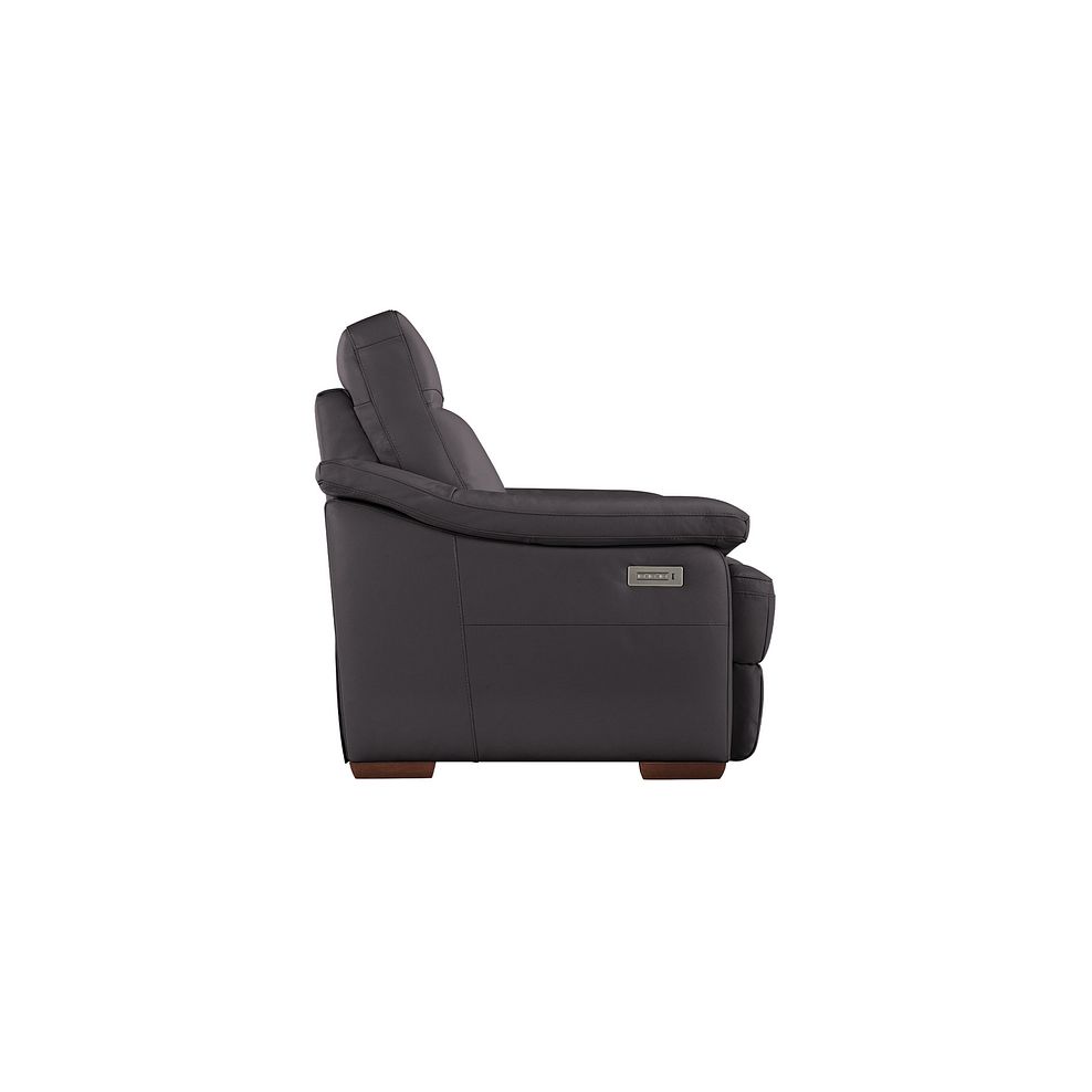 Milano Triple Motion Recliner Armchair in Grey Leather 6