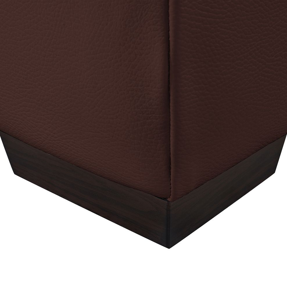 Milano Storage Footstool in Chestnut Leather Thumbnail 5