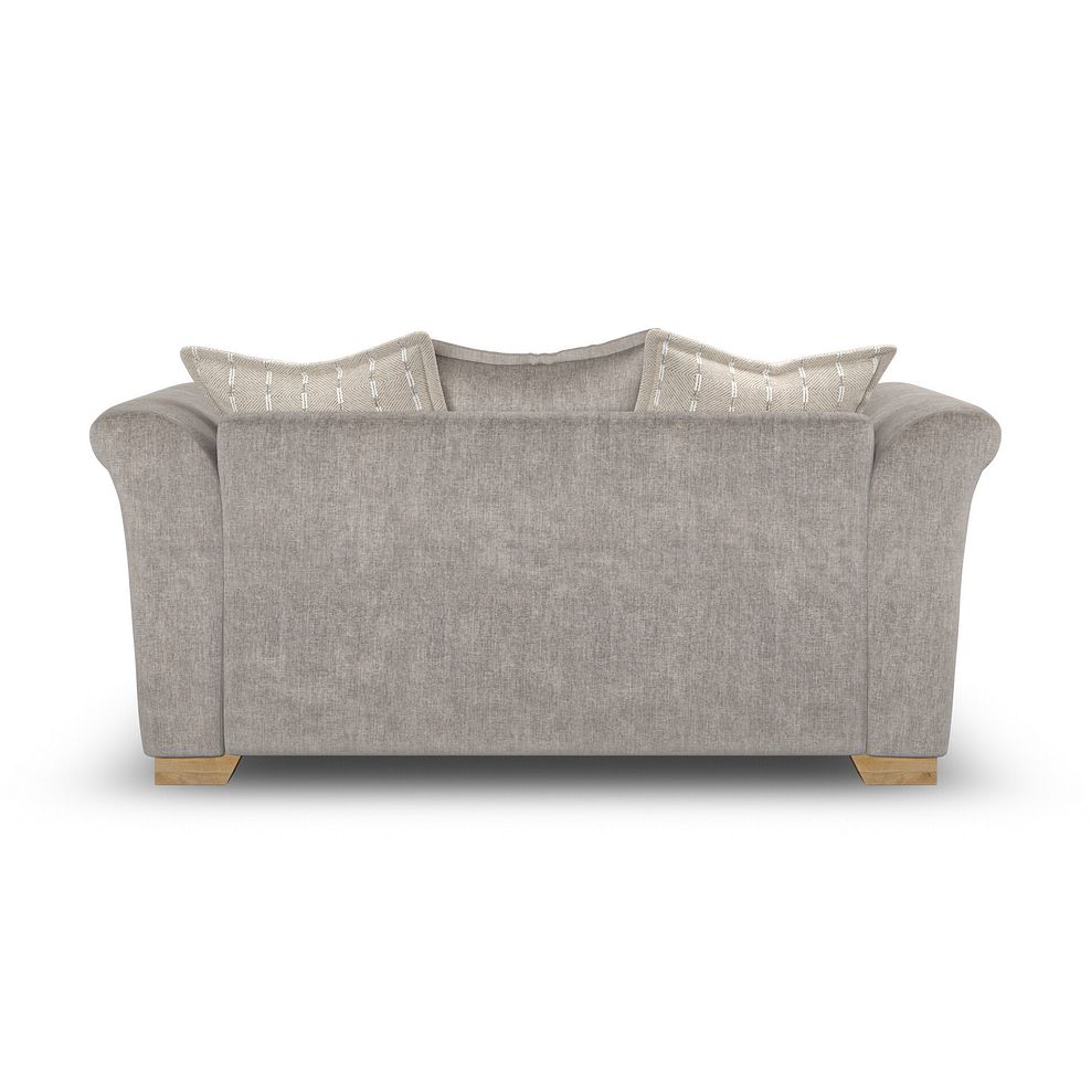 Milldale 2 Seater Pillow Back Sofa in Garda Acier Fabric with Linen Scatters 4
