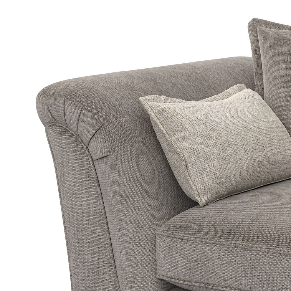 Milldale 2 Seater Pillow Back Sofa in Garda Acier Fabric with Linen Scatters 6