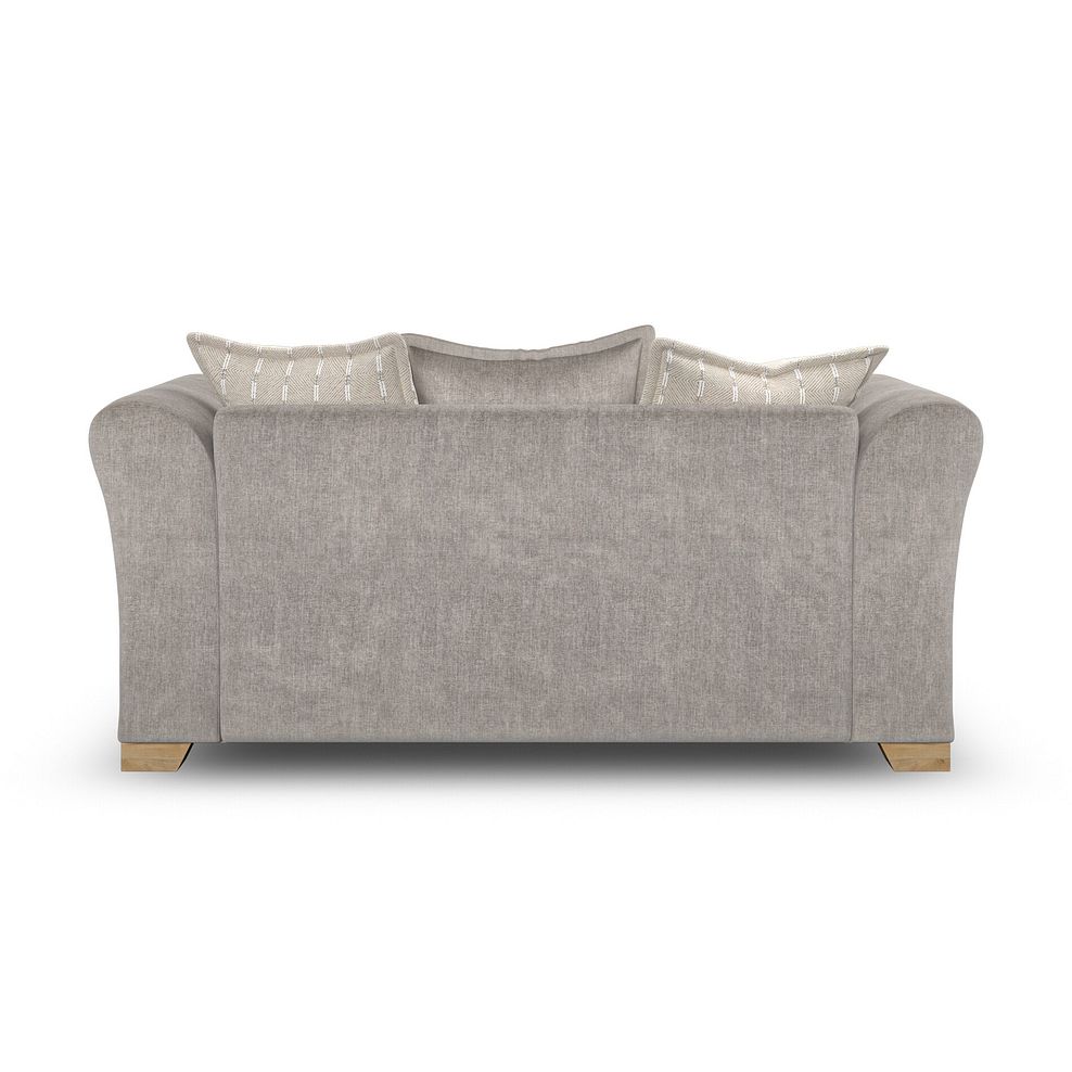 Milldale 2 Seater Pillow Back Sofa in Garda Acier Fabric with Linen Scatters 6