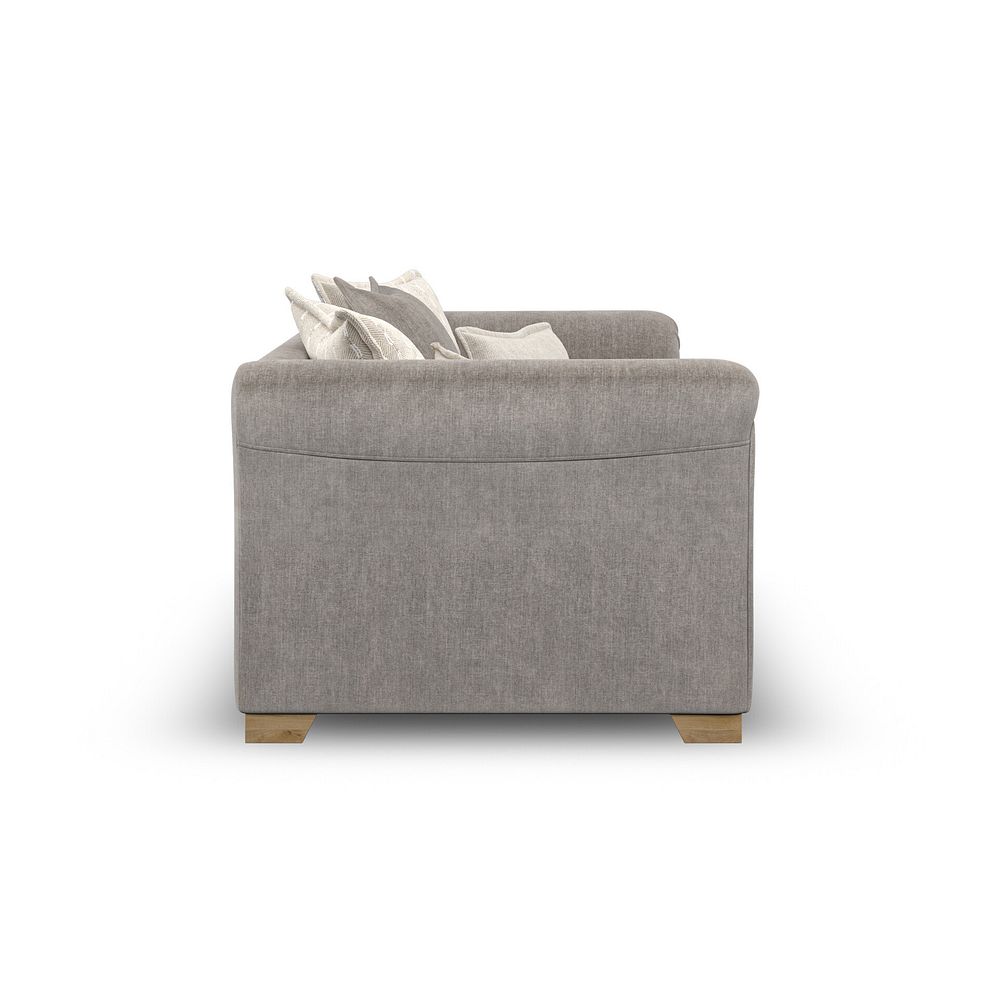 Milldale 2 Seater Pillow Back Sofa in Garda Acier Fabric with Linen Scatters 7