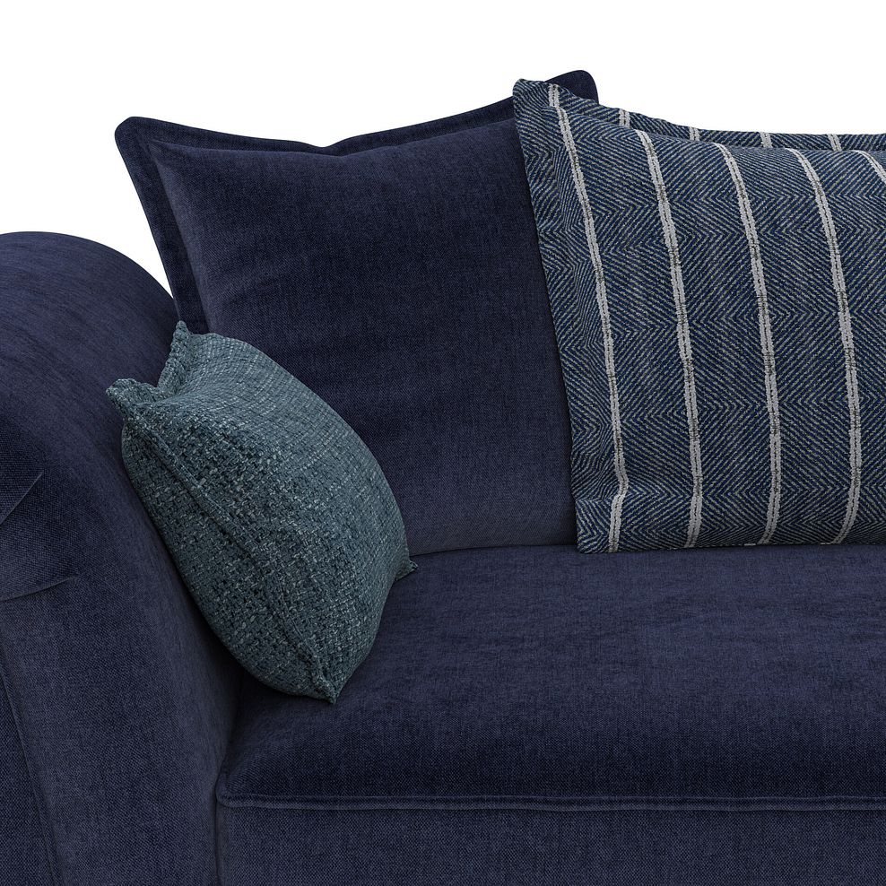 Milldale 2 Seater Pillow Back Sofa in Garda Atomic Fabric with Navy Scatters 8
