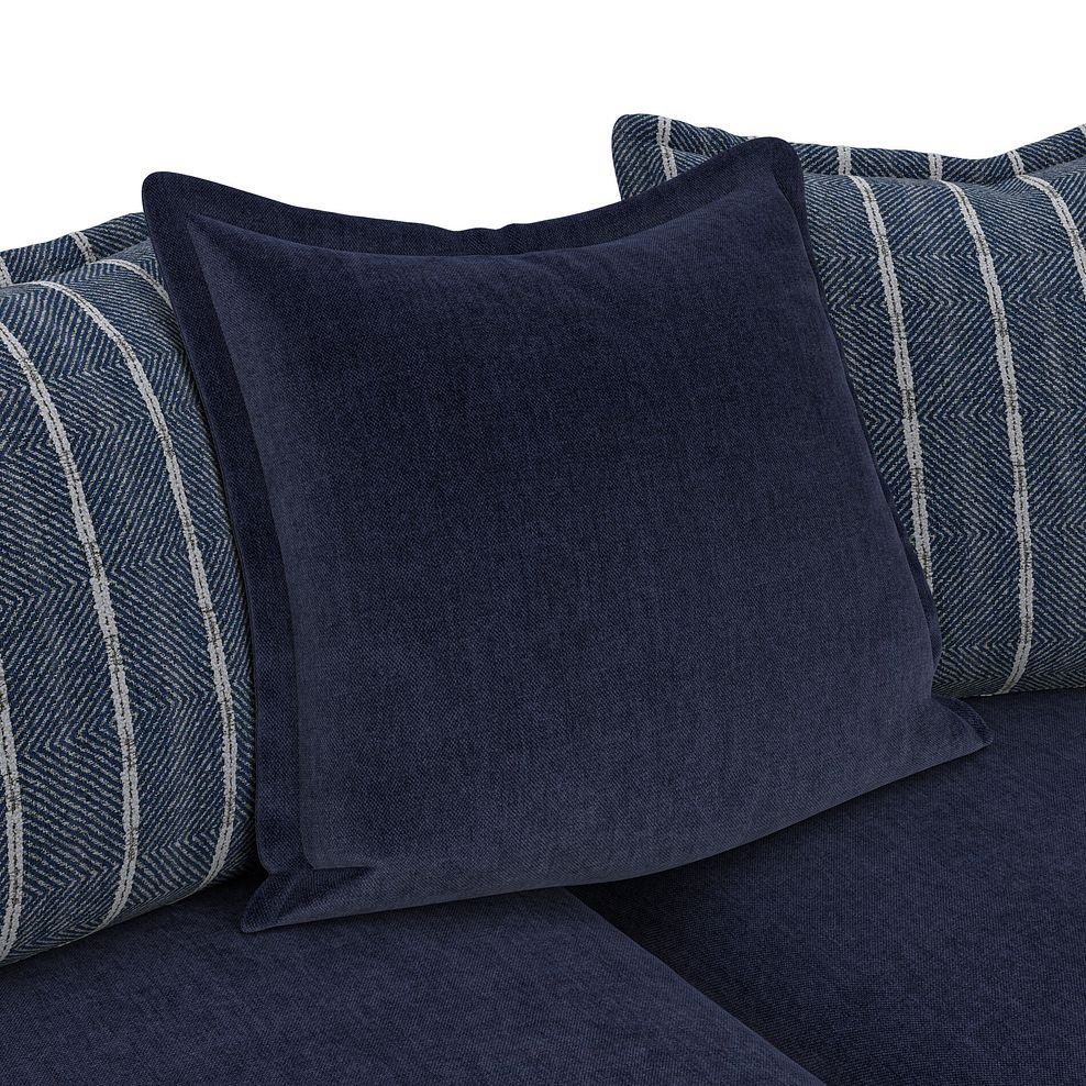 Milldale 2 Seater Pillow Back Sofa in Garda Atomic Fabric with Navy Scatters 10