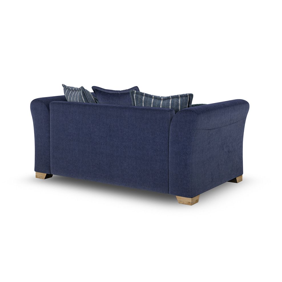 Milldale 2 Seater Pillow Back Sofa in Garda Atomic Fabric with Navy Scatters 5