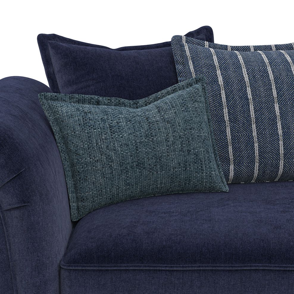 Milldale 2 Seater Pillow Back Sofa in Garda Atomic Fabric with Navy Scatters 8