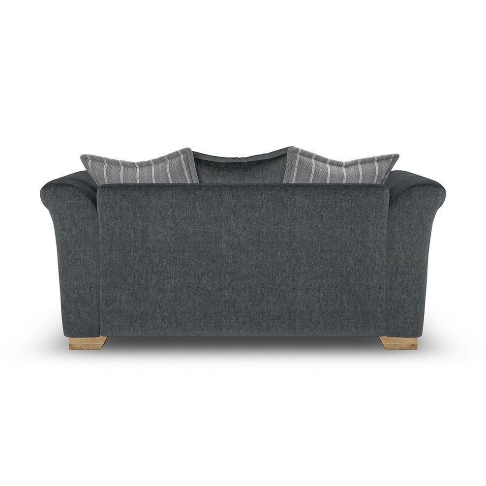 Milldale 2 Seater Pillow Back Sofa in Garda Carbon Fabric with Grey Scatters 4