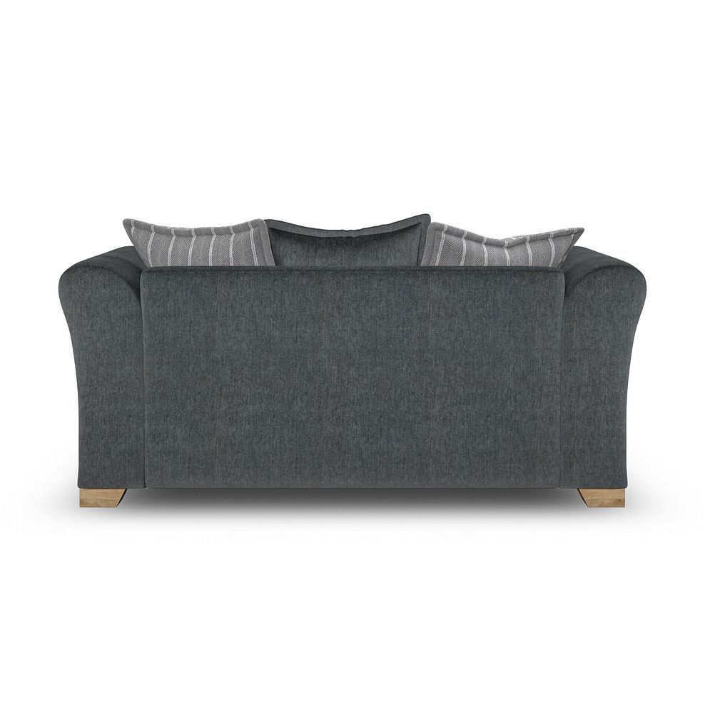 Milldale 2 Seater Pillow Back Sofa in Garda Carbon Fabric with Grey Scatters 6
