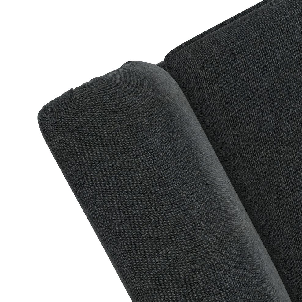 Milldale 2 Seater Pillow Back Sofa in Garda Carbon Fabric with Grey Scatters 10