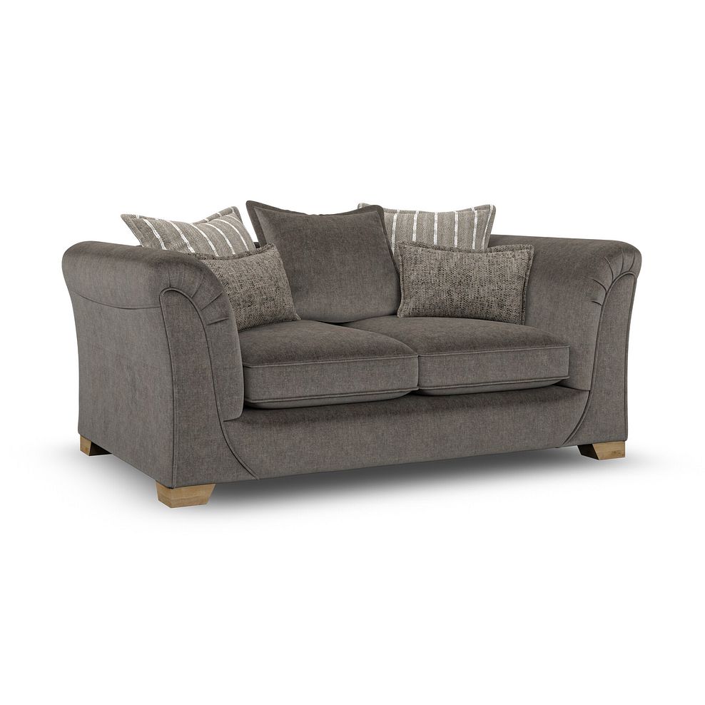 Milldale 2 Seater Pillow Back Sofa in Garda Moody Fabric with Earth Scatters 3