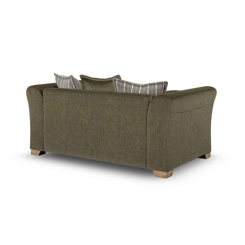 Milldale 2 Seater Pillow Back Sofa in Garda Seaweed Fabric with Earth Scatters 7