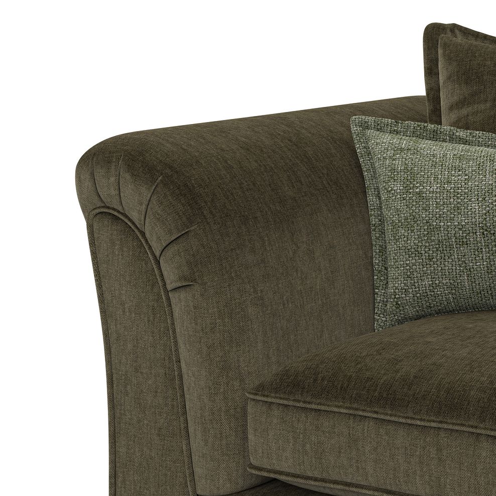 Milldale 2 Seater Pillow Back Sofa in Garda Seaweed Fabric with Earth Scatters 11