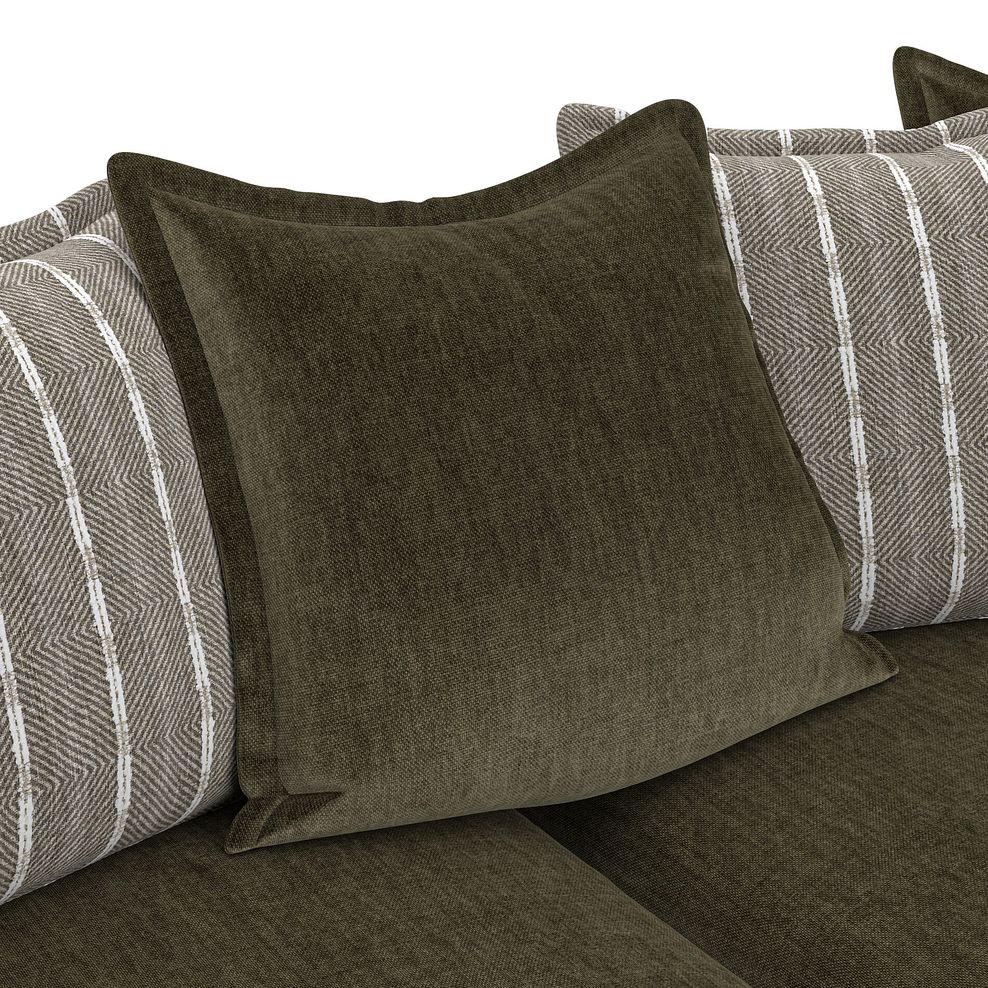Milldale 2 Seater Pillow Back Sofa in Garda Seaweed Fabric with Earth Scatters 14