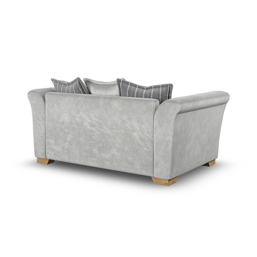 Milldale 2 Seater Pillow Back Sofa in Garda Showers Fabric with Grey Scatters 3