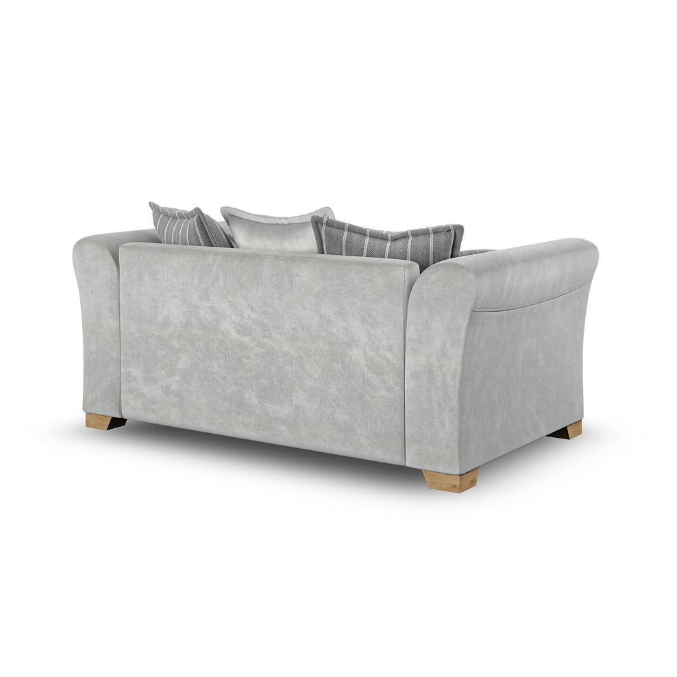Milldale 2 Seater Pillow Back Sofa in Garda Showers Fabric with Grey Scatters 5