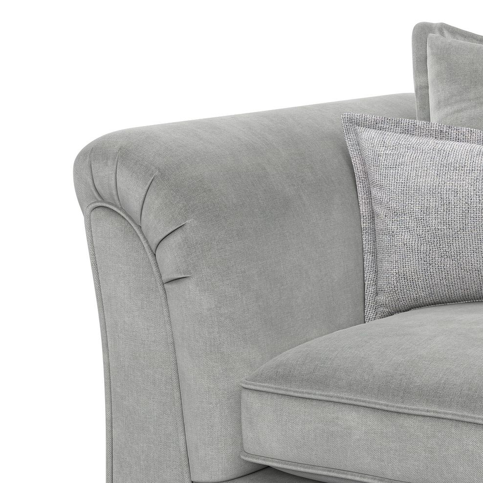 Milldale 2 Seater Pillow Back Sofa in Garda Showers Fabric with Grey Scatters 9