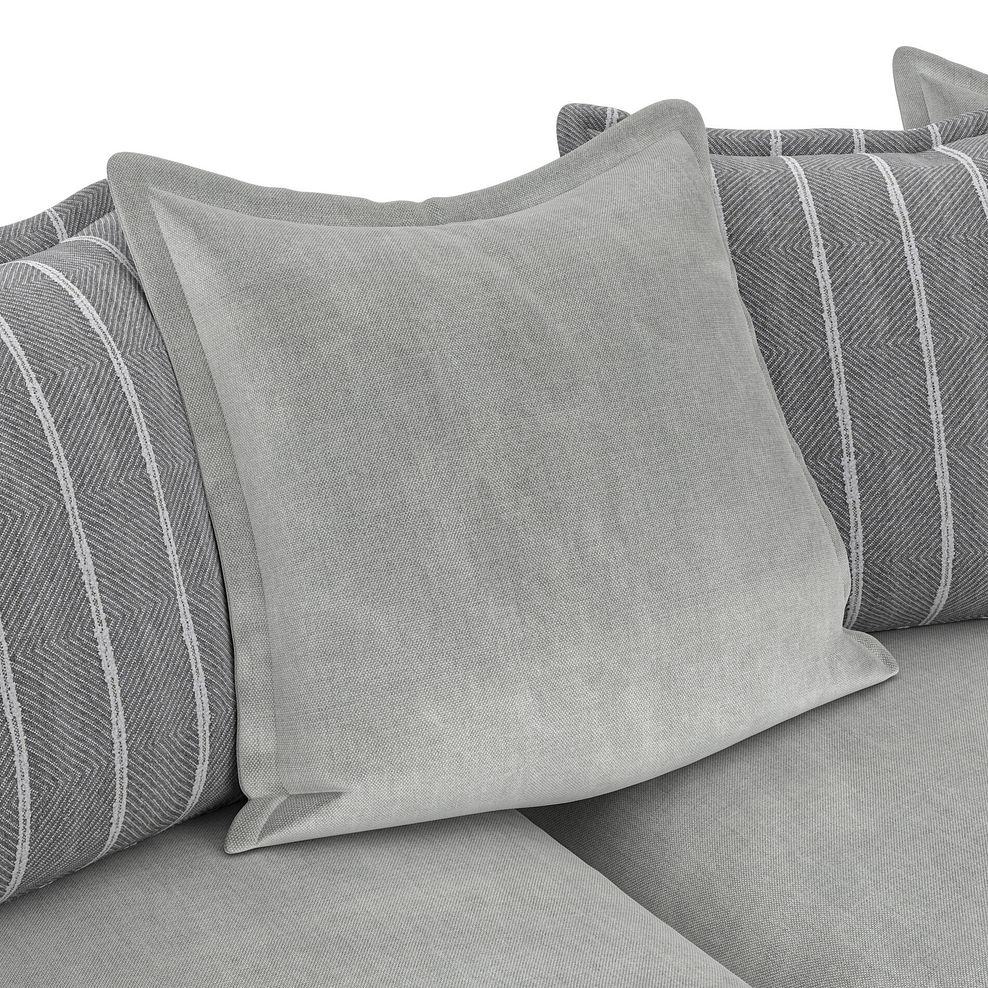 Milldale 2 Seater Pillow Back Sofa in Garda Showers Fabric with Grey Scatters 12