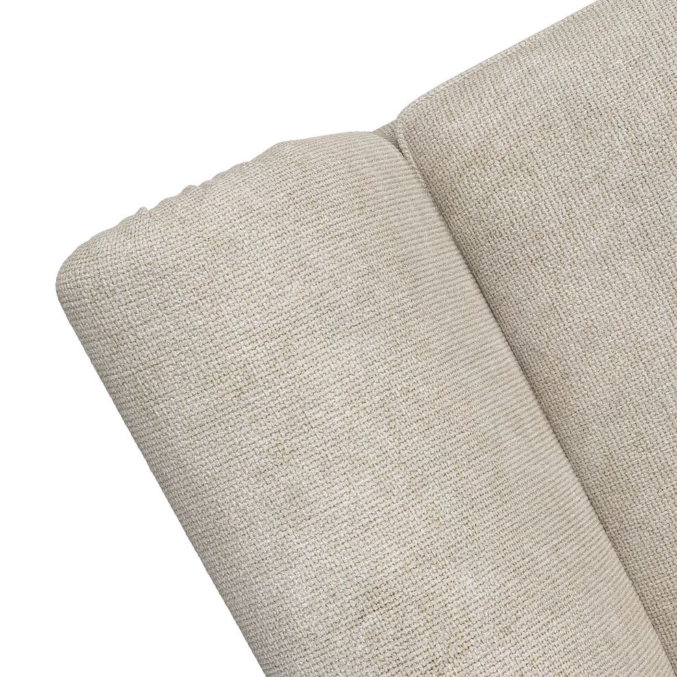 Milldale 2 Seater Pillow Back Sofa in Milo Cream Fabric with Linen Scatters 7