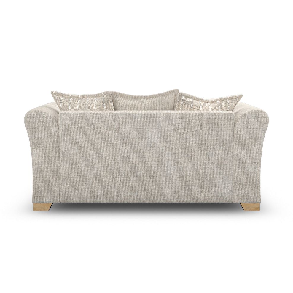 Milldale 2 Seater Pillow Back Sofa in Milo Cream Fabric with Linen Scatters 6