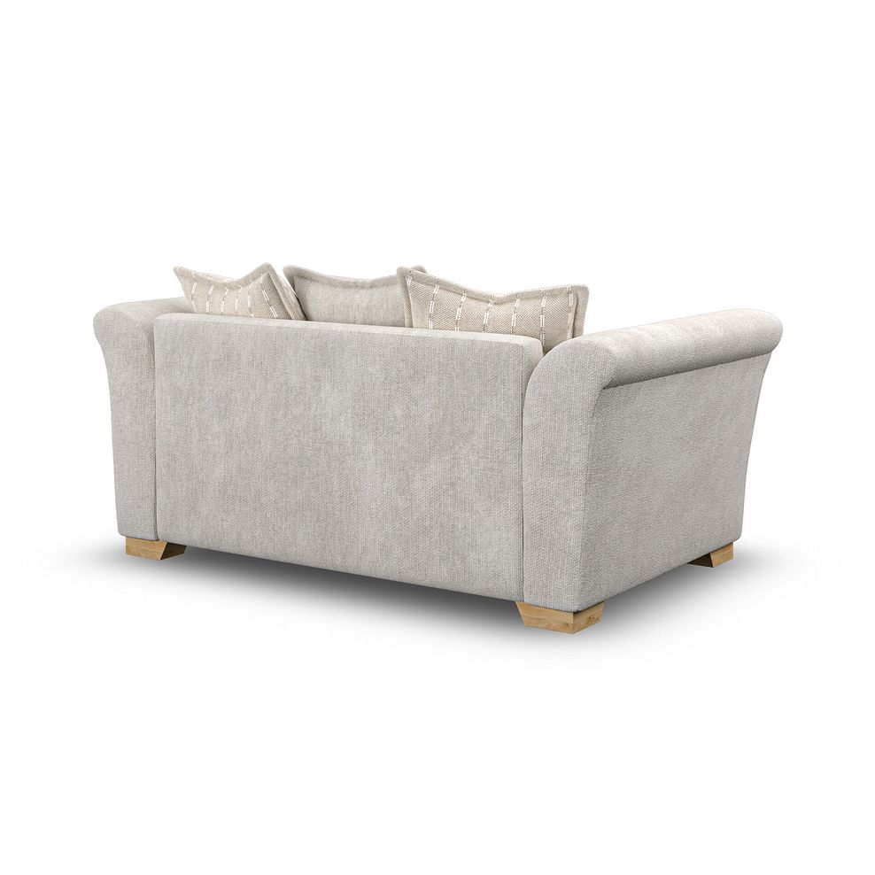 Milldale 2 Seater Pillow Back Sofa in  Milo Ivory Fabric with Linen Scatters 3