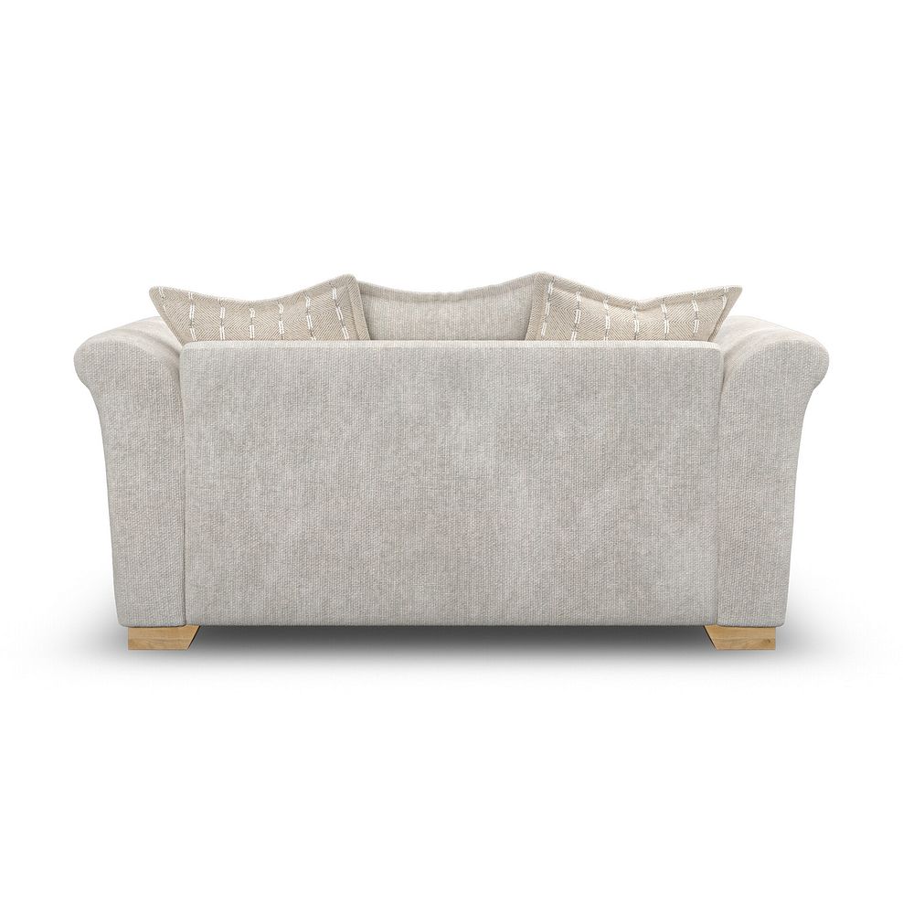 Milldale 2 Seater Pillow Back Sofa in  Milo Ivory Fabric with Linen Scatters 4