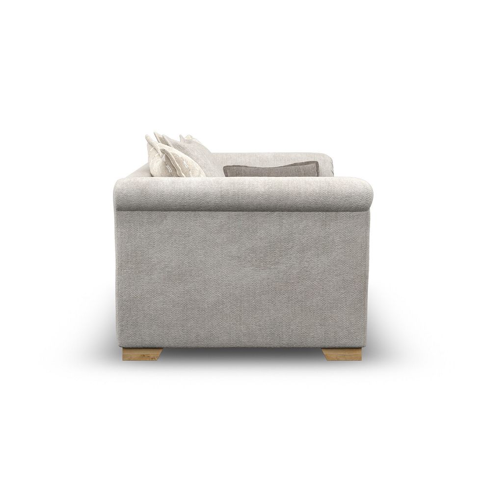 Milldale 2 Seater Pillow Back Sofa in  Milo Ivory Fabric with Linen Scatters 5