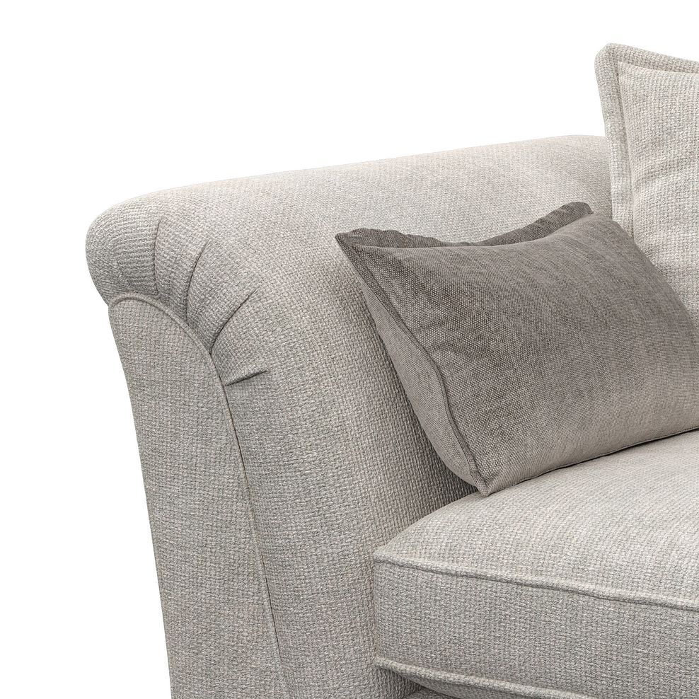 Milldale 2 Seater Pillow Back Sofa in  Milo Ivory Fabric with Linen Scatters 6