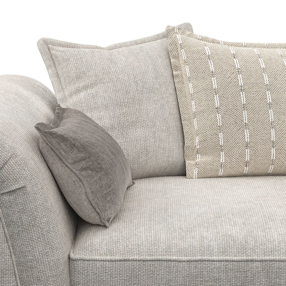 Milldale 2 Seater Pillow Back Sofa in  Milo Ivory Fabric with Linen Scatters 8