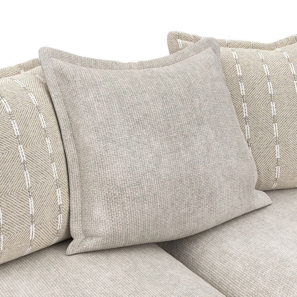 Milldale 2 Seater Pillow Back Sofa in  Milo Ivory Fabric with Linen Scatters 10