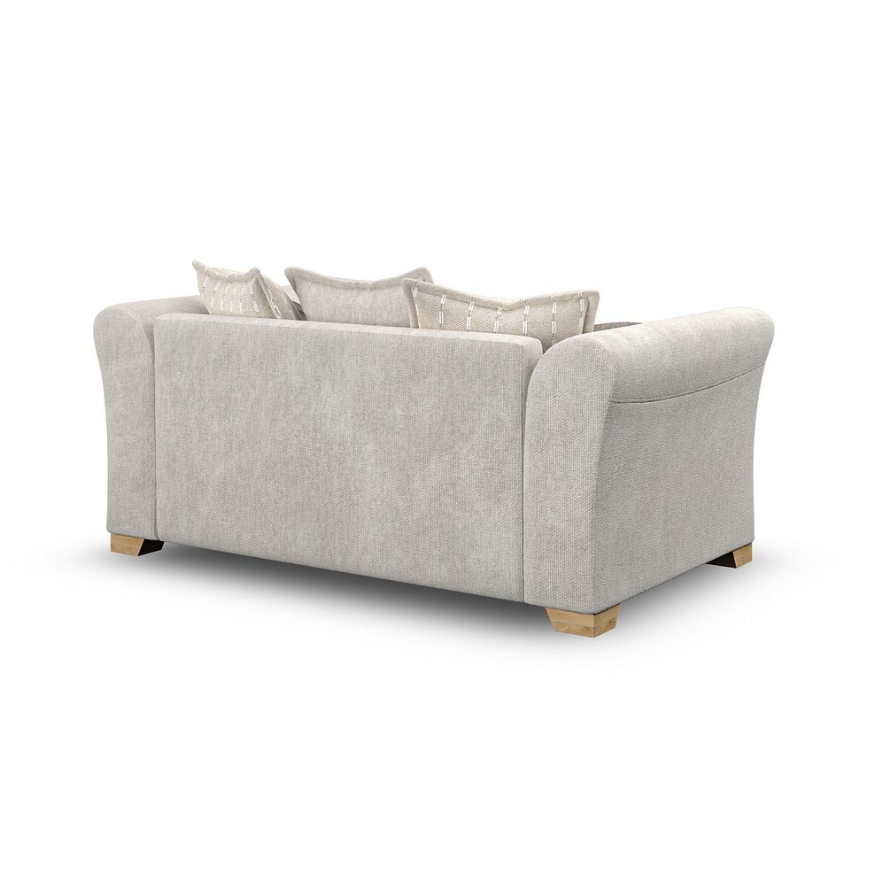 Milldale 2 Seater Pillow Back Sofa in  Milo Ivory Fabric with Linen Scatters 5
