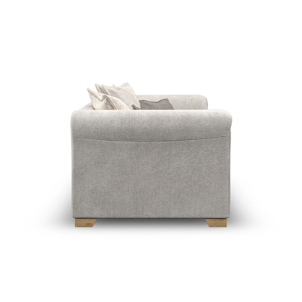 Milldale 2 Seater Pillow Back Sofa in  Milo Ivory Fabric with Linen Scatters 7