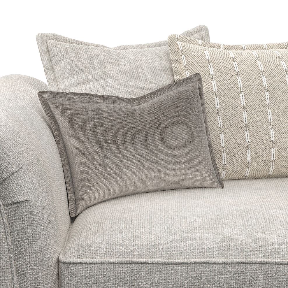 Milldale 2 Seater Pillow Back Sofa in  Milo Ivory Fabric with Linen Scatters 8