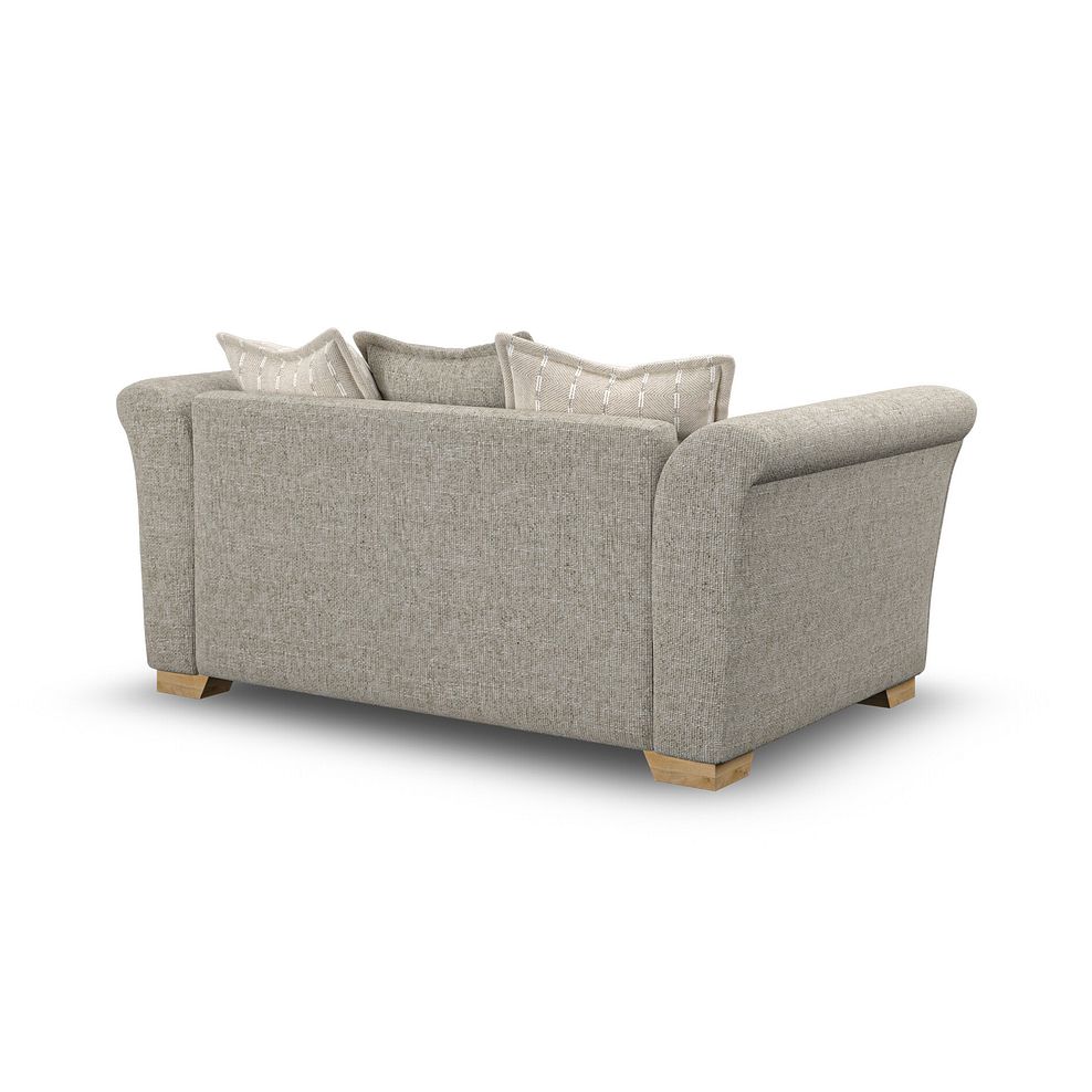 Milldale 2 Seater Pillow Back Sofa in Milo Mink Fabric with Linen Scatters 3