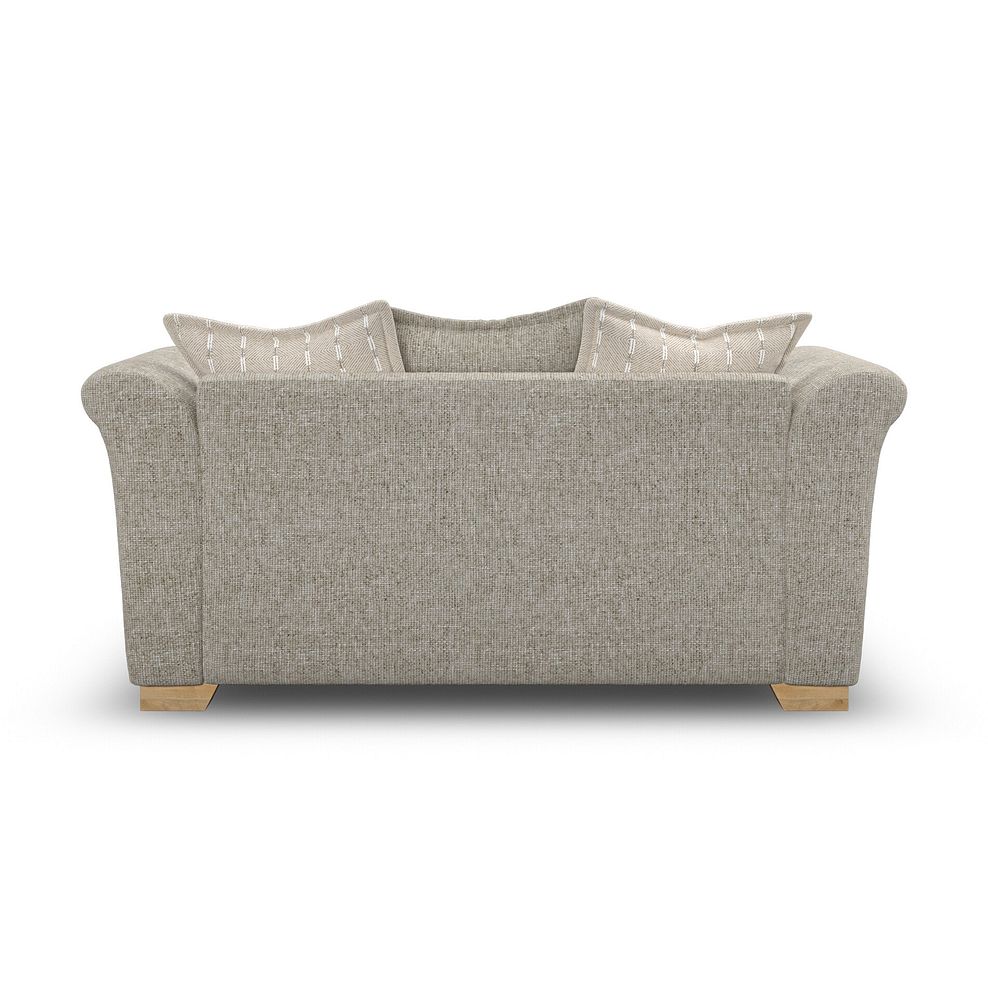 Milldale 2 Seater Pillow Back Sofa in Milo Mink Fabric with Linen Scatters 4