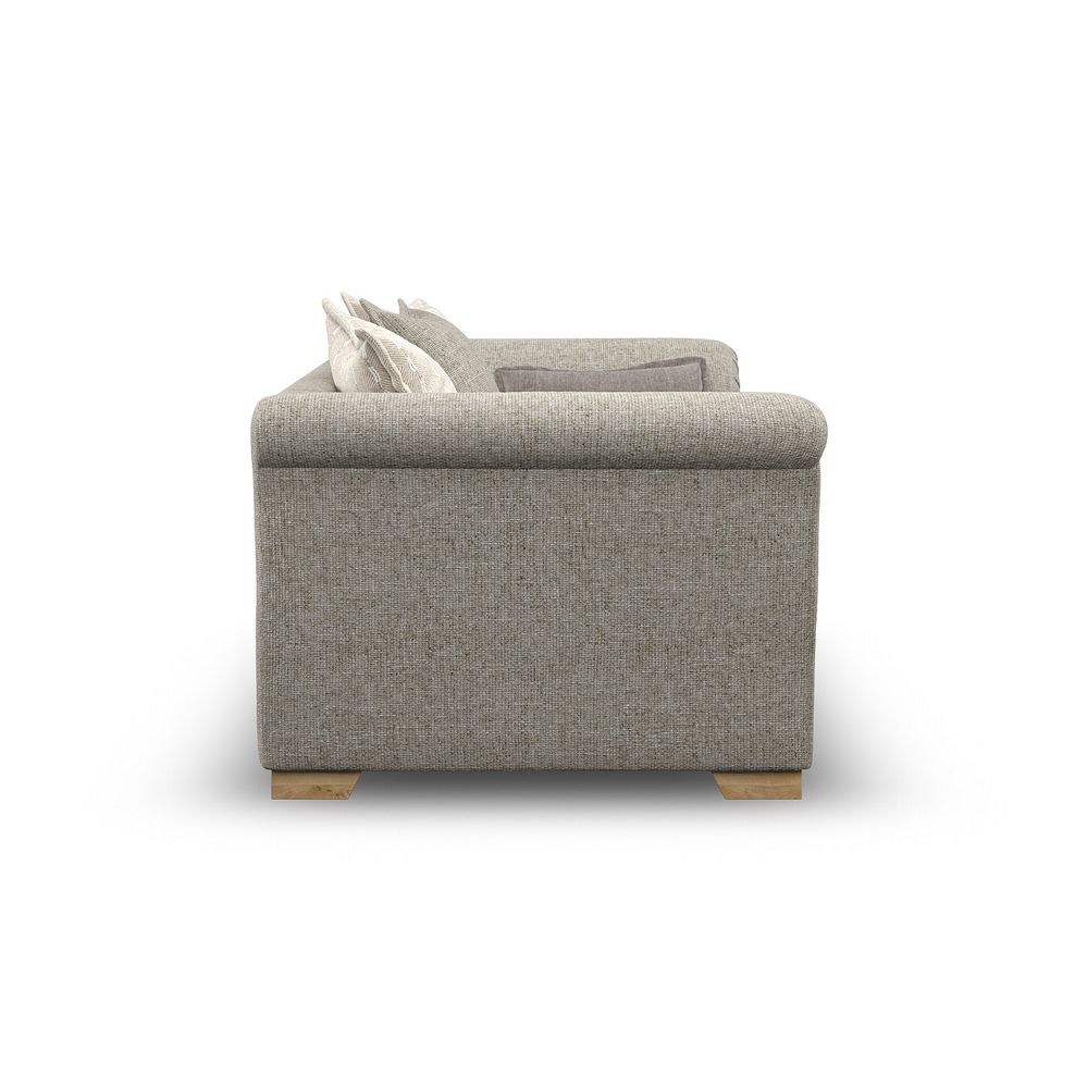 Milldale 2 Seater Pillow Back Sofa in Milo Mink Fabric with Linen Scatters 5
