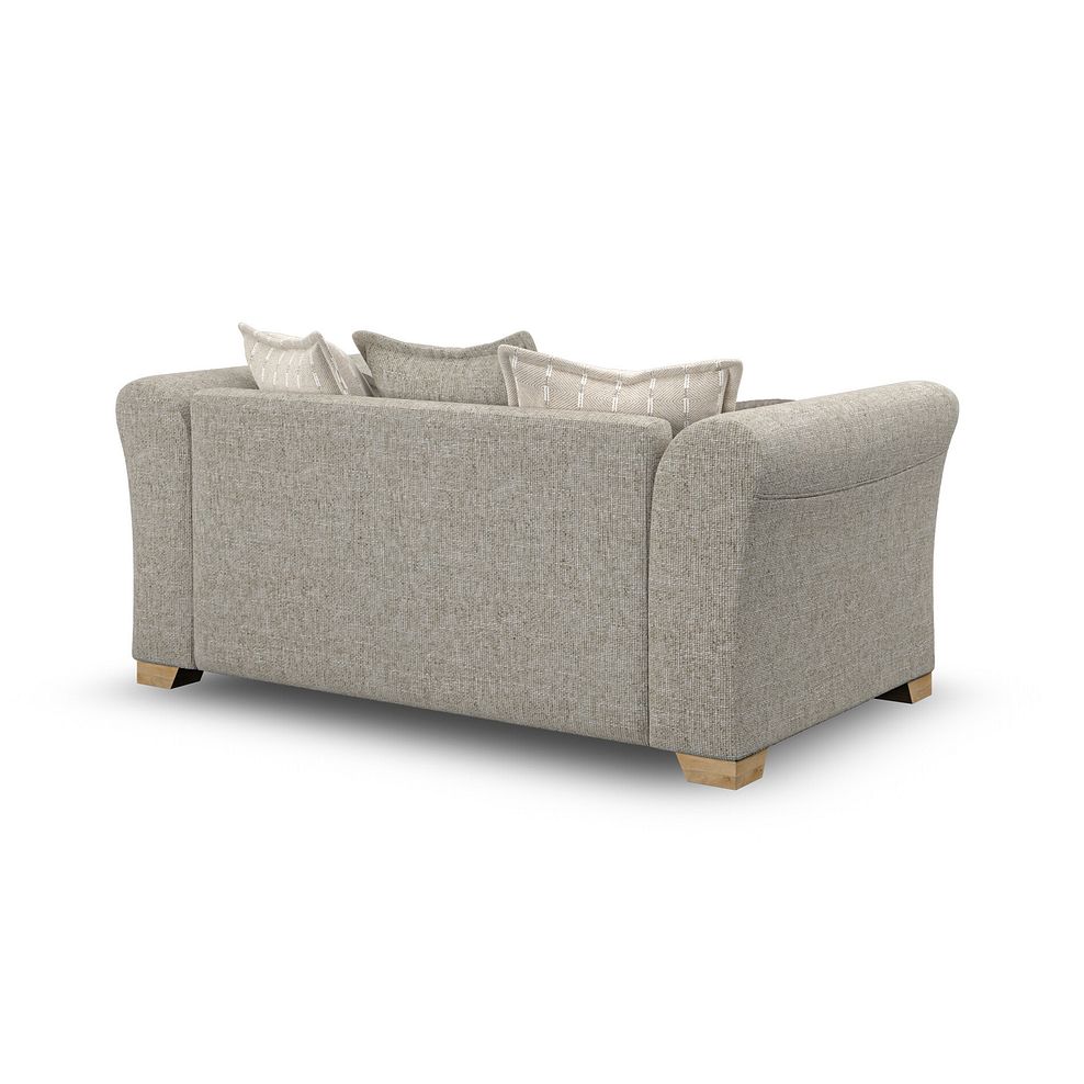 Milldale 2 Seater Pillow Back Sofa in Milo Mink Fabric with Linen Scatters 5