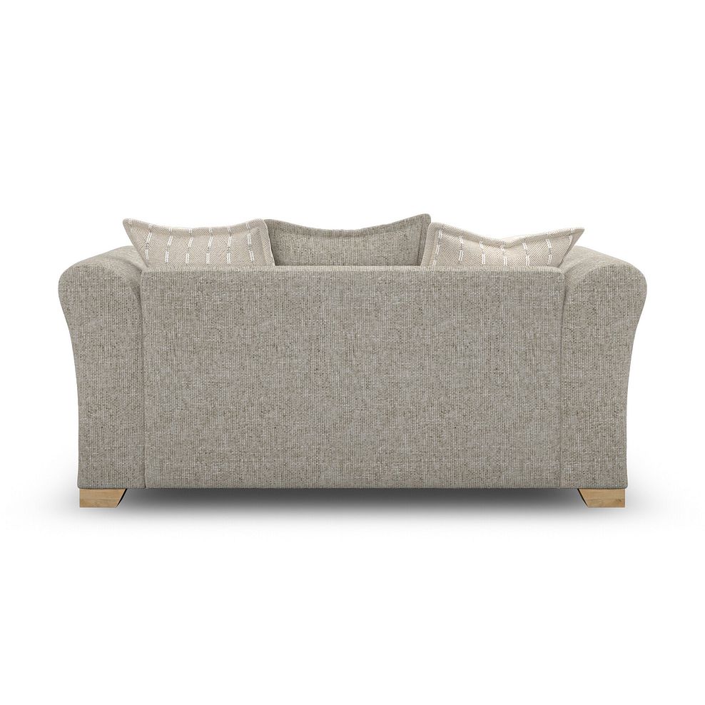 Milldale 2 Seater Pillow Back Sofa in Milo Mink Fabric with Linen Scatters 6