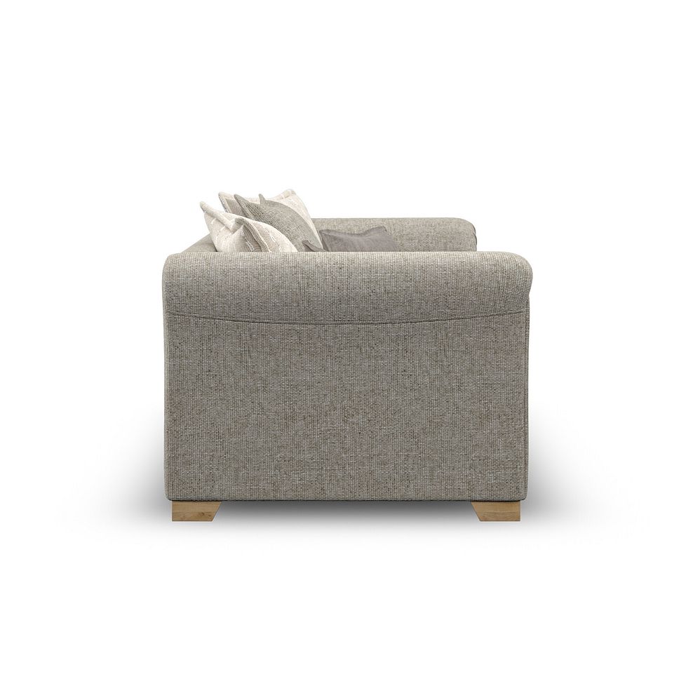 Milldale 2 Seater Pillow Back Sofa in Milo Mink Fabric with Linen Scatters 7