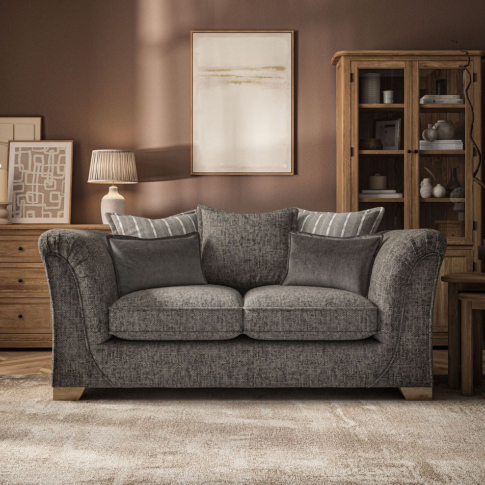 Milldale 2 Seater Pillow Back Sofa in  Milo Mocha Fabric with Earth Scatters 2