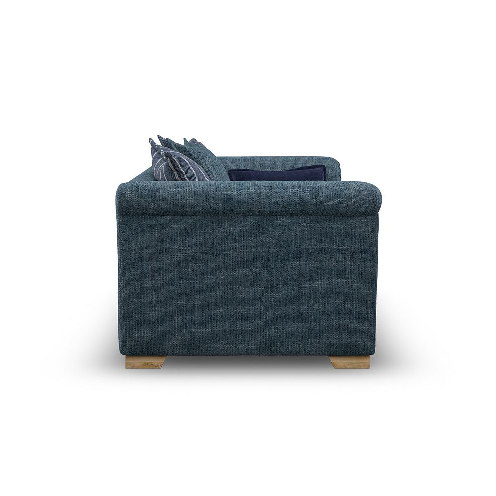 Milldale 2 Seater Pillow Back Sofa in  Milo Navy Fabric with Navy Scatters 5