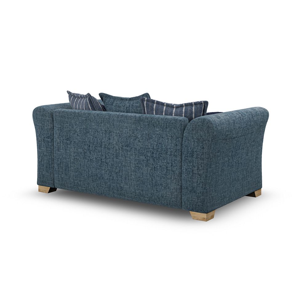 Milldale 2 Seater Pillow Back Sofa in  Milo Navy Fabric with Navy Scatters 5