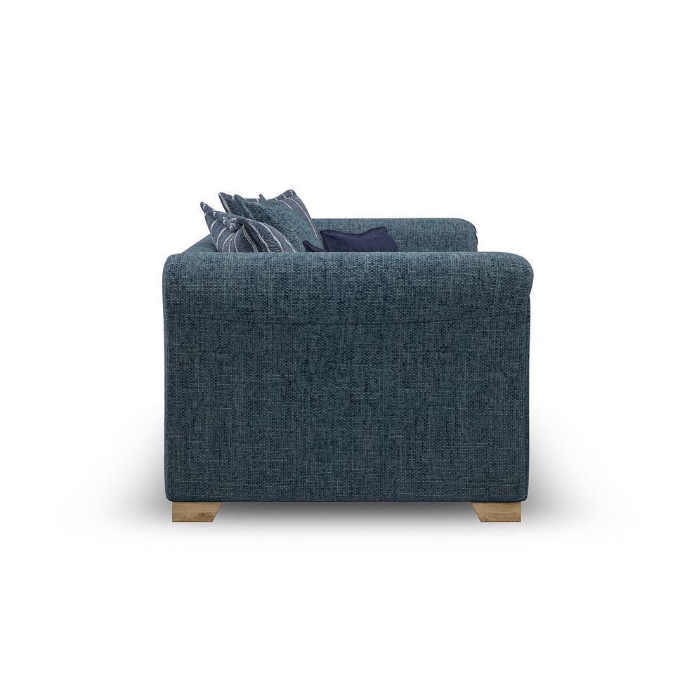 Milldale 2 Seater Pillow Back Sofa in  Milo Navy Fabric with Navy Scatters 7