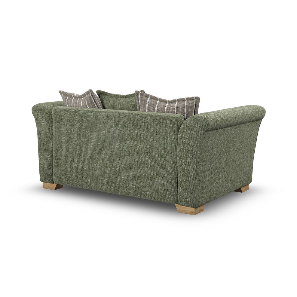 Milldale 2 Seater Pillow Back Sofa in Milo Olive Fabric with Earth Scatters 3