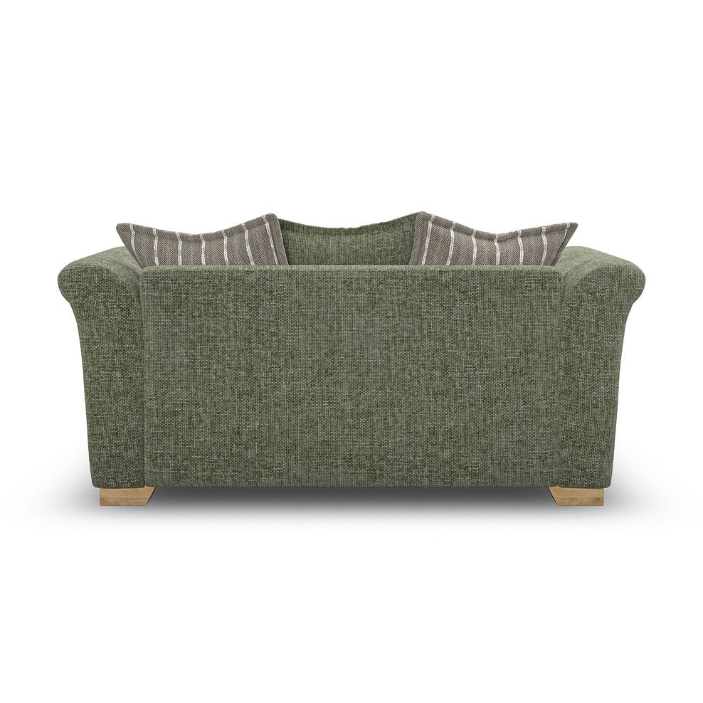 Milldale 2 Seater Pillow Back Sofa in Milo Olive Fabric with Earth Scatters 4