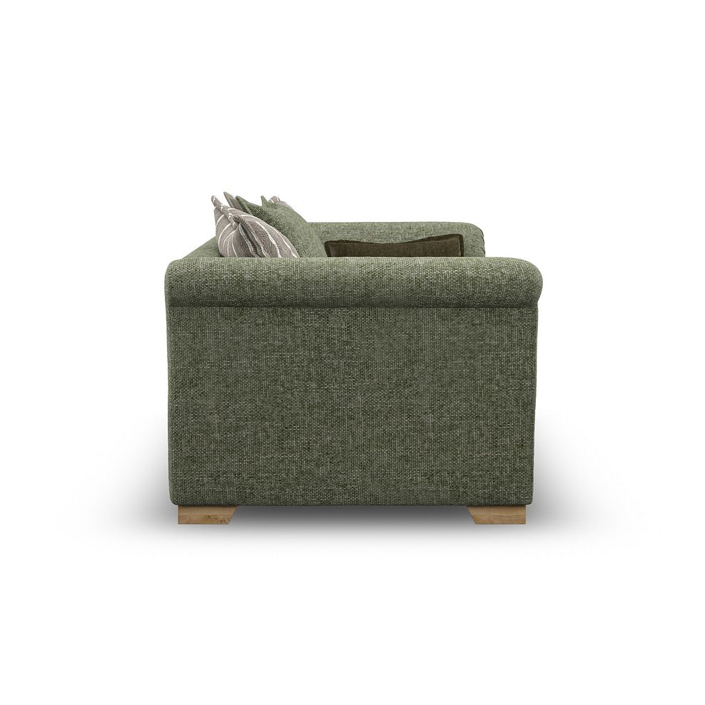 Milldale 2 Seater Pillow Back Sofa in Milo Olive Fabric with Earth Scatters 5