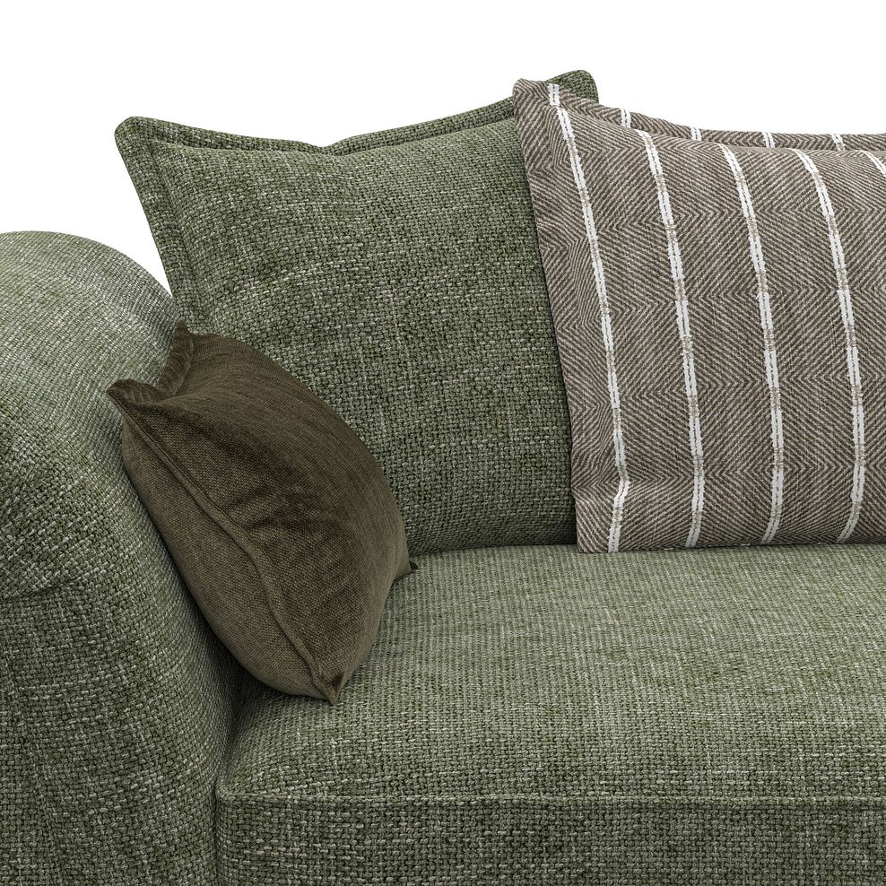 Milldale 2 Seater Pillow Back Sofa in Milo Olive Fabric with Earth Scatters 7