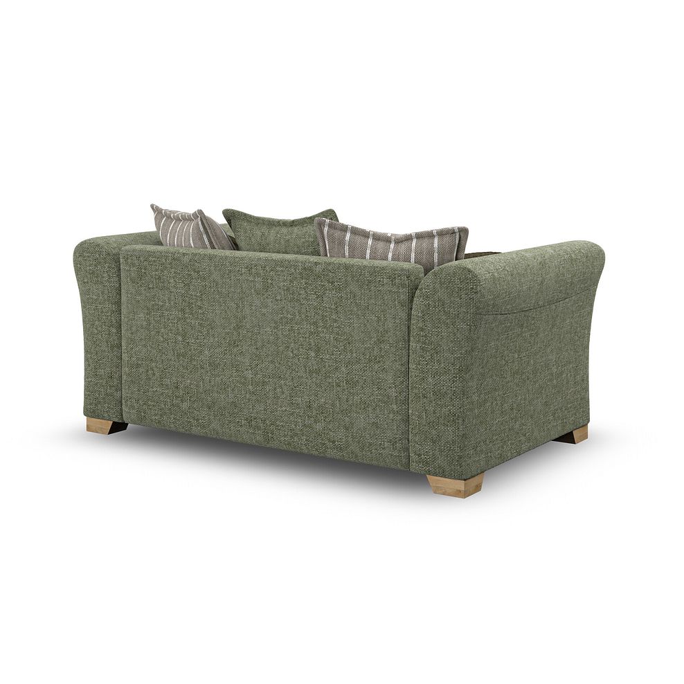 Milldale 2 Seater Pillow Back Sofa in Milo Olive Fabric with Earth Scatters 5