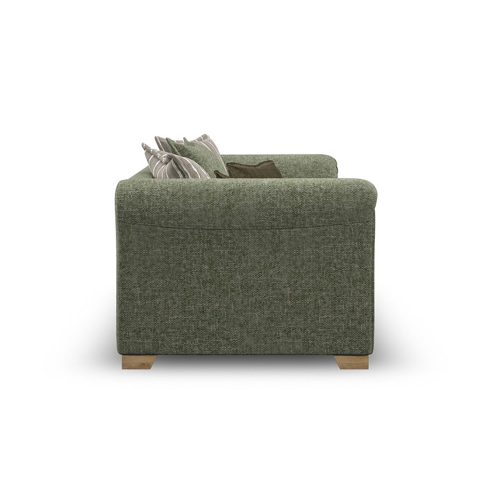 Milldale 2 Seater Pillow Back Sofa in Milo Olive Fabric with Earth Scatters 7
