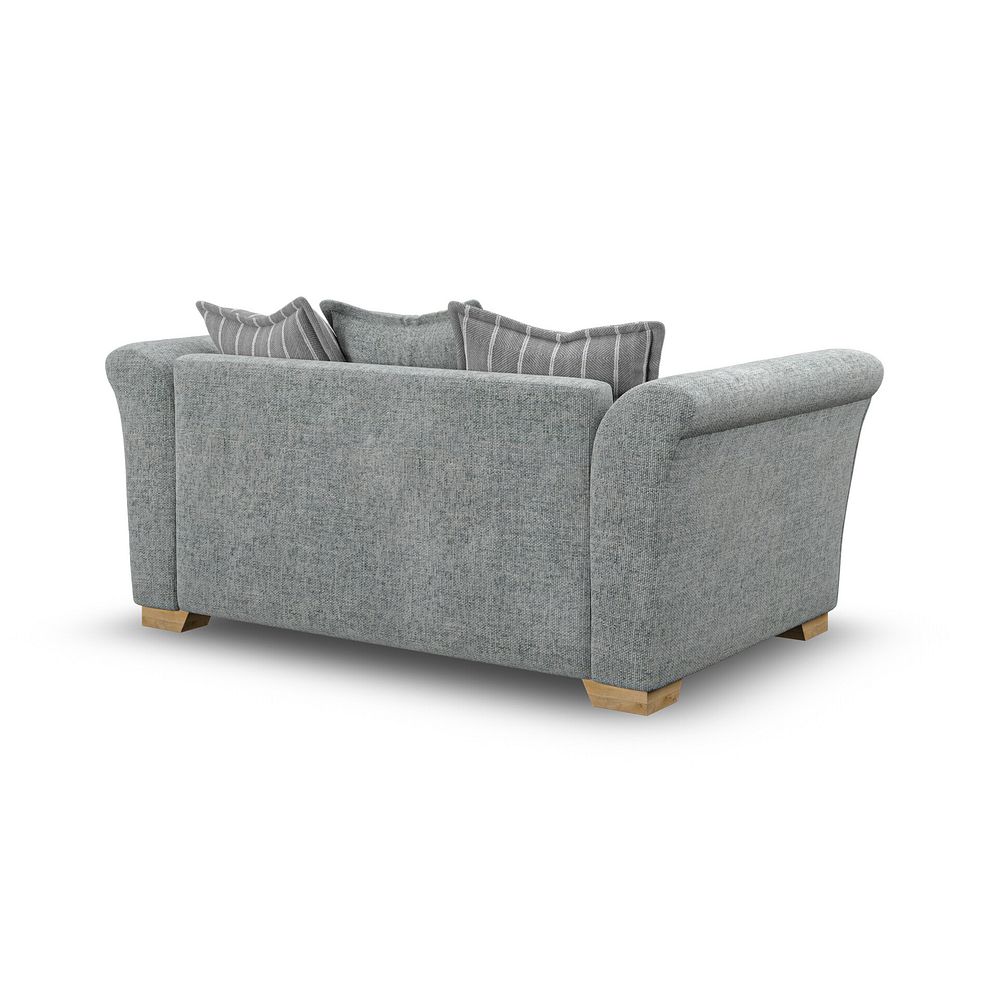 Milldale 2 Seater Pillow Back Sofa in Milo Pewter Fabric with Grey Scatters 3