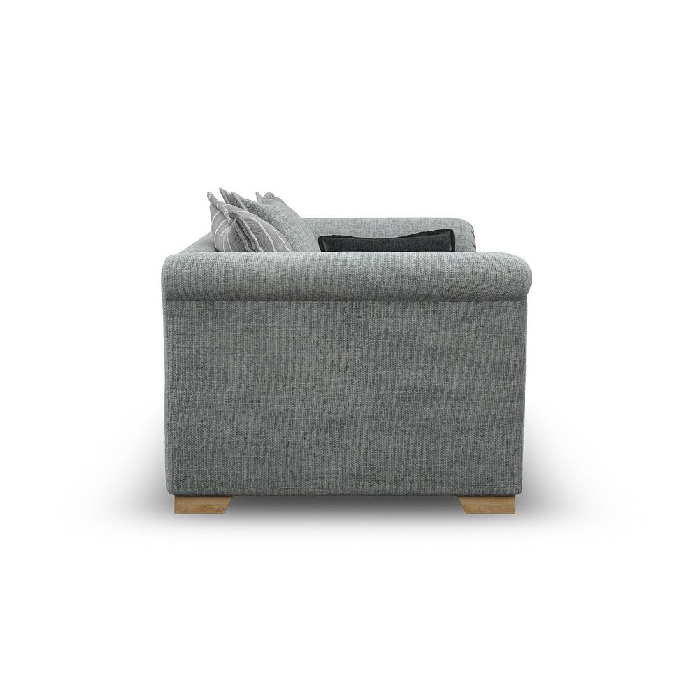 Milldale 2 Seater Pillow Back Sofa in Milo Pewter Fabric with Grey Scatters 5
